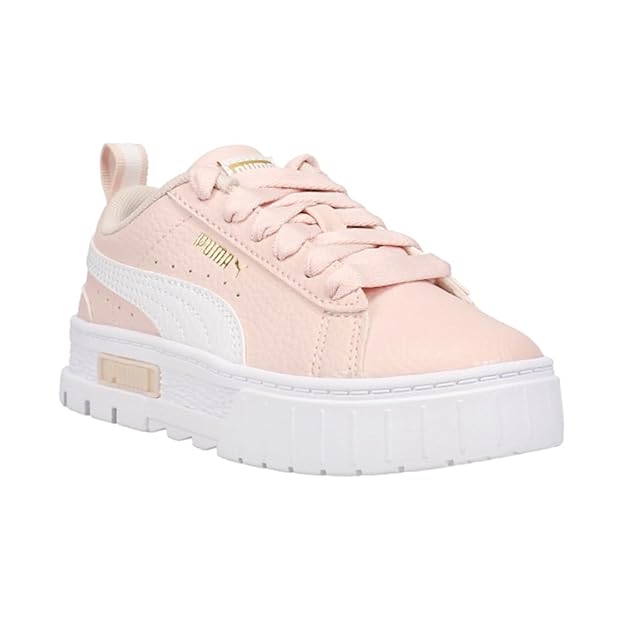 PUMA Kids Girls Mayze Leather Platform Sneakers Shoes Casual - Pink